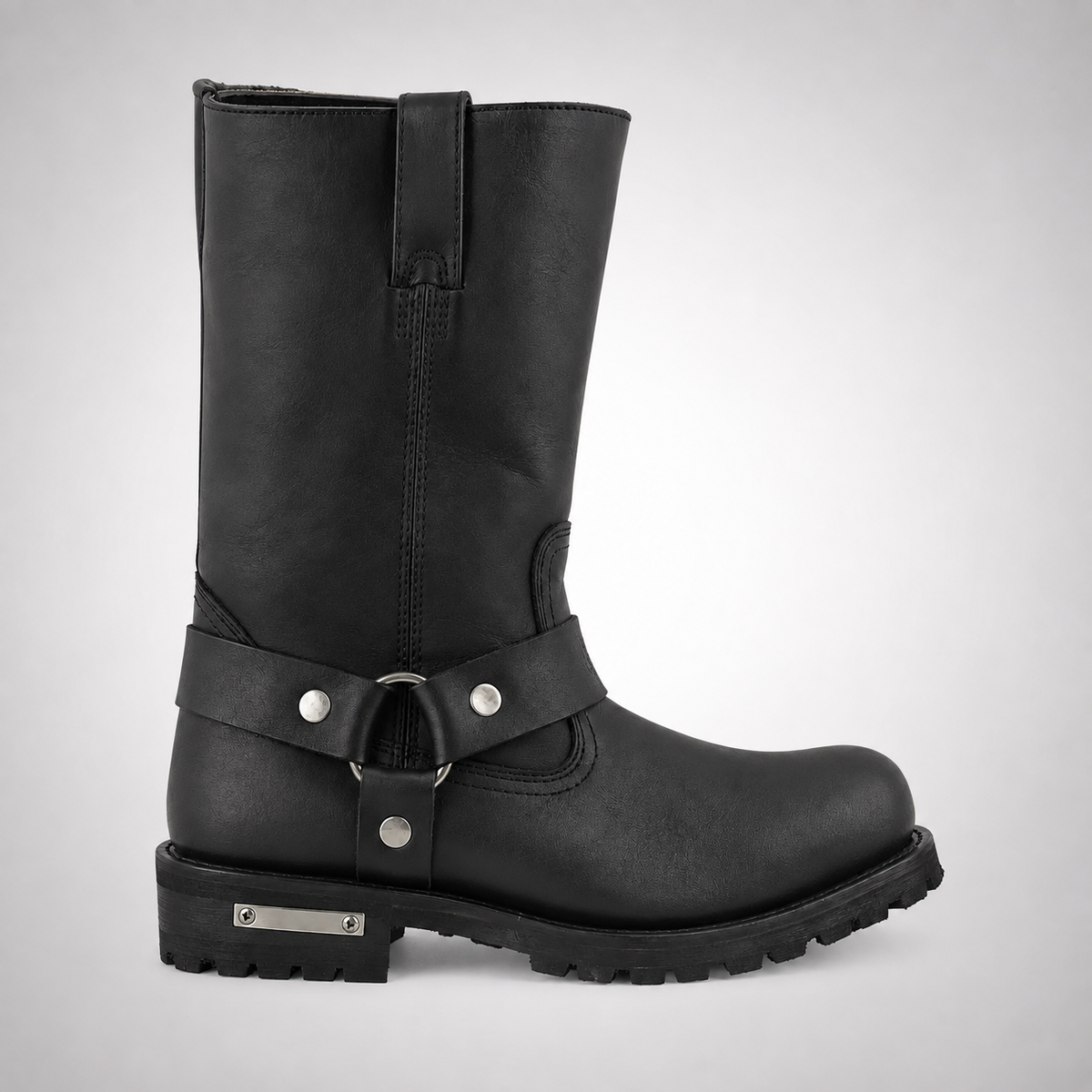 Mens Black Leather Boots - Premium Heritage Biker Style