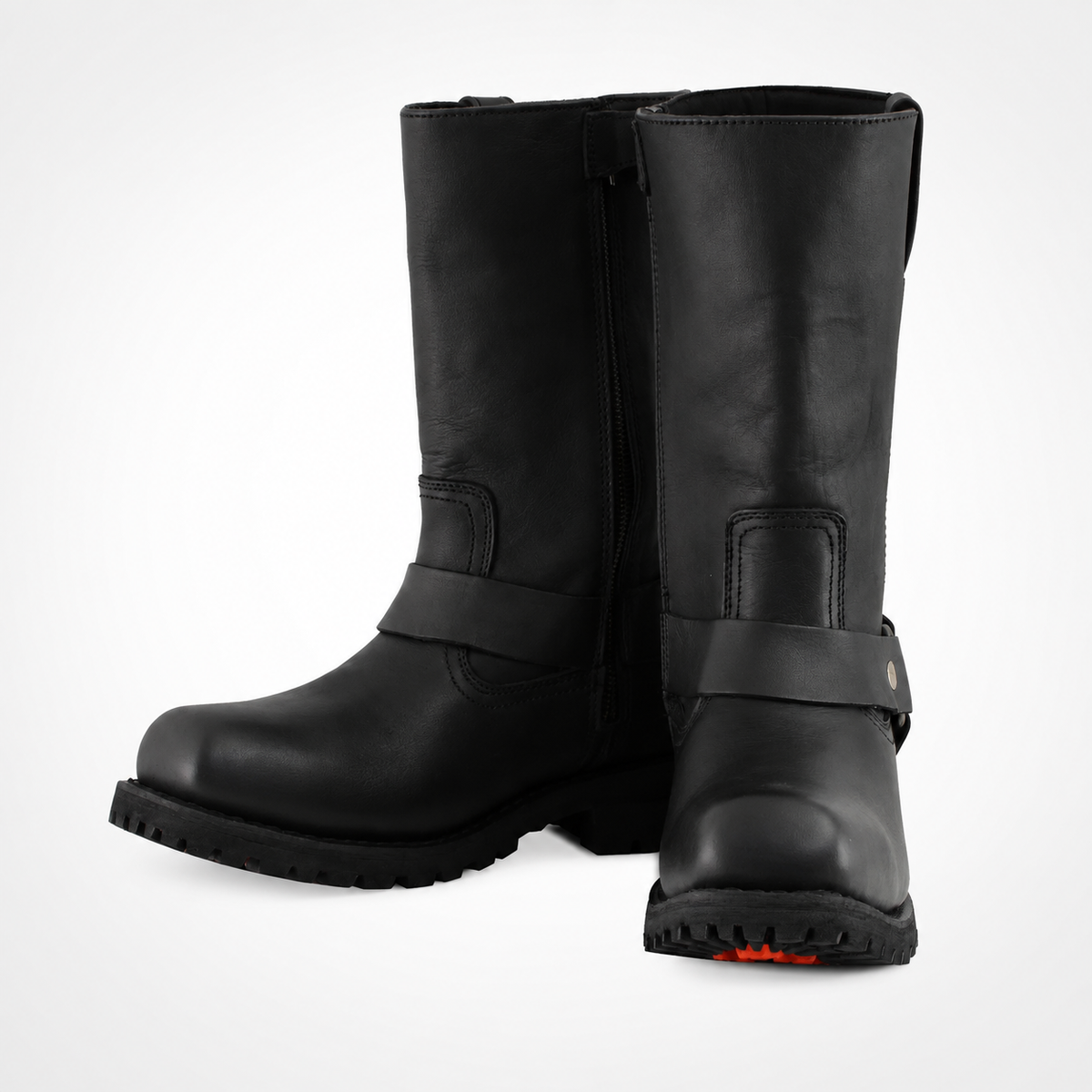 Mens Black Leather Boots - Premium Heritage Biker Style