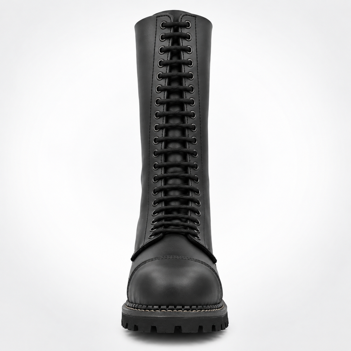 The 20 Hole Dominator Boots  Knee-High Ranger Boots - Cap Toe Goodyear Welt Lug Sole