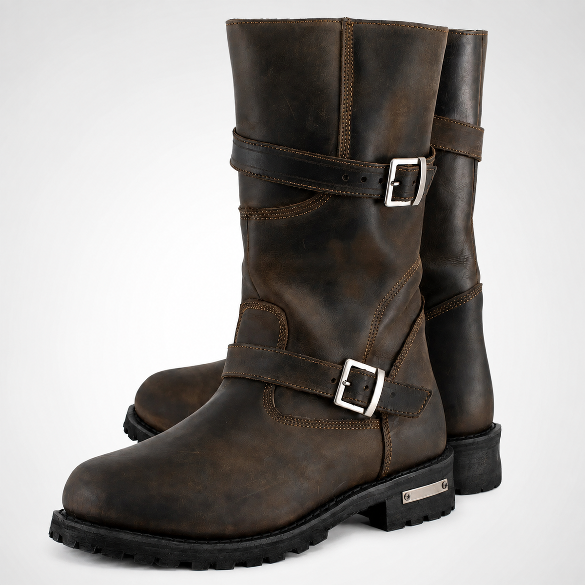 Mens Brown Leather Boots - Classic Heritage Ankle Style